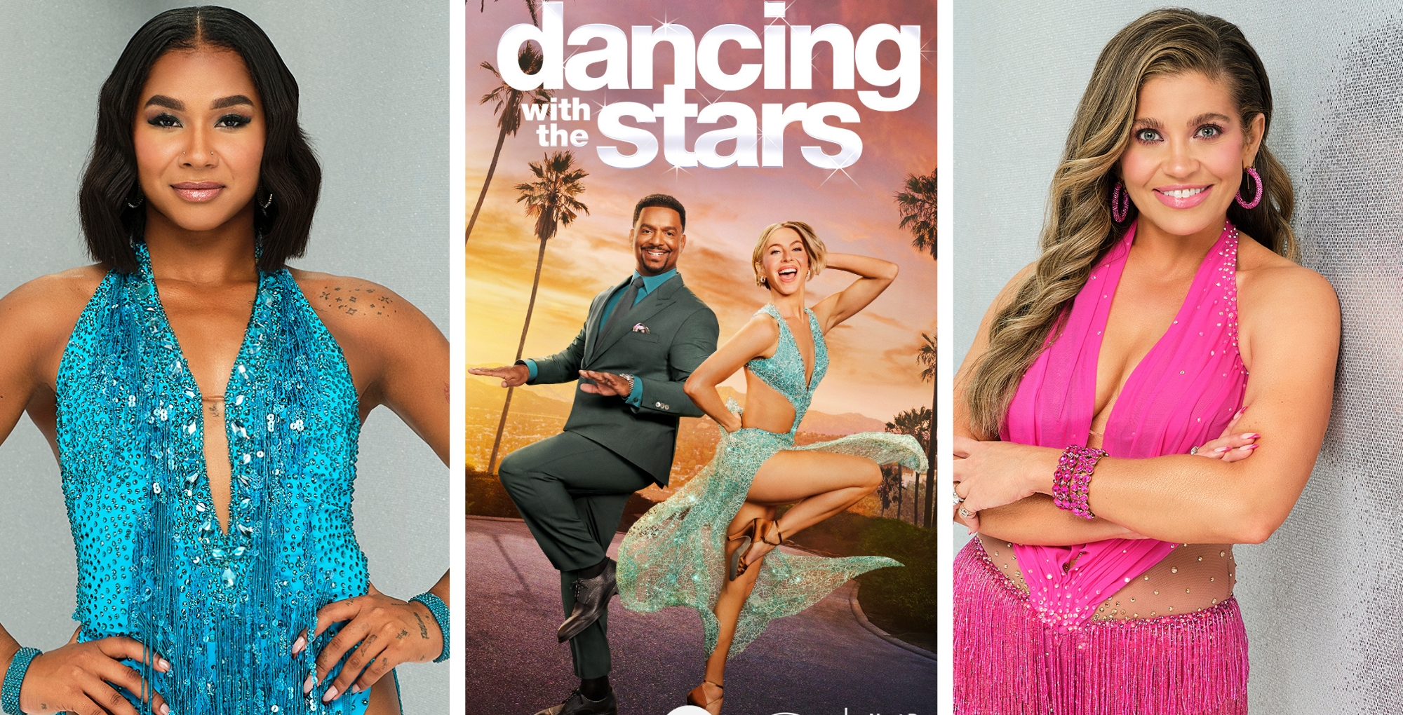 Jordan Childs, Alfonso Ribeiro, Julianne Hough, and Danielle Fishel. Dancing with the Stars.