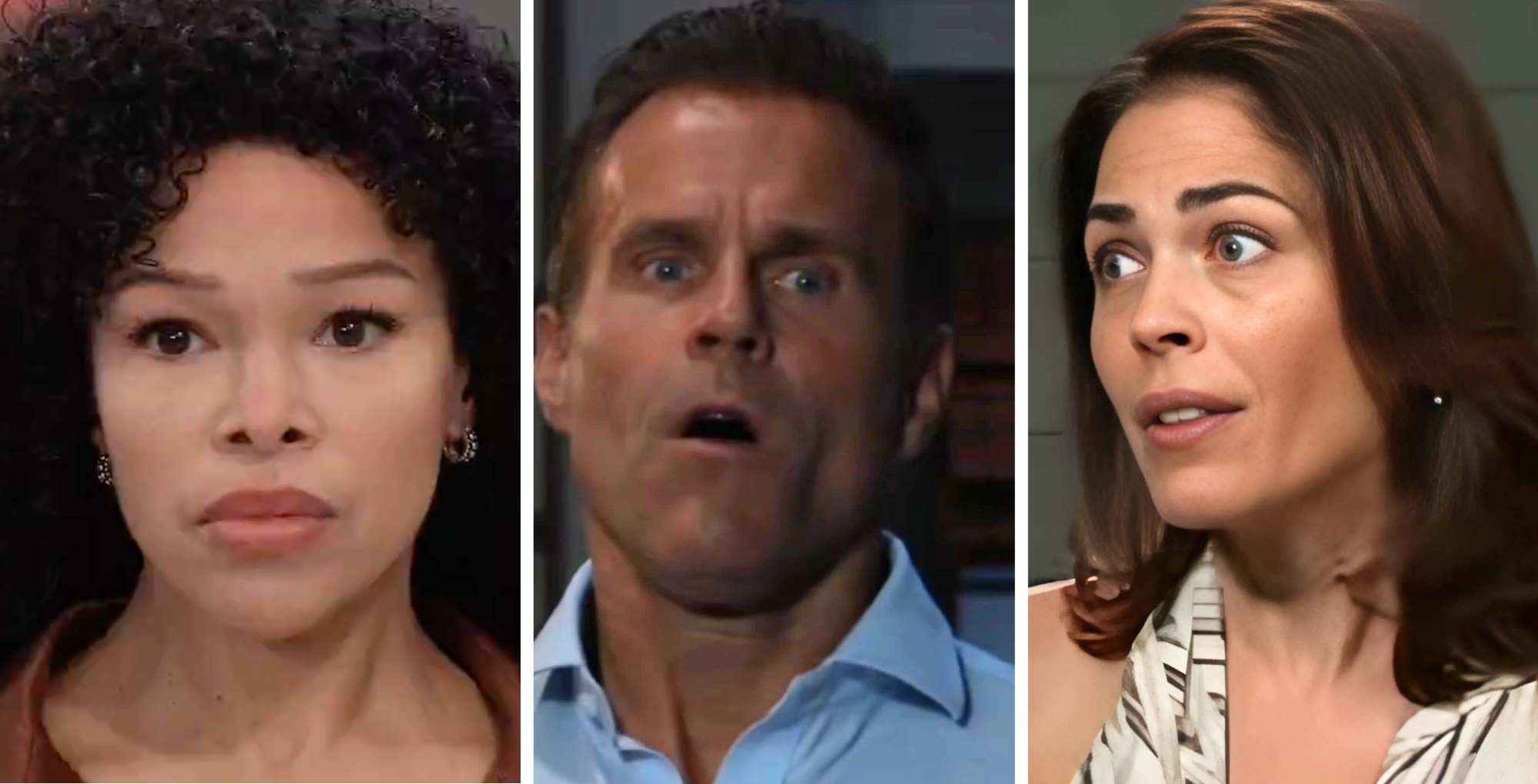 Portia, Drew, and Britt on General Hospital