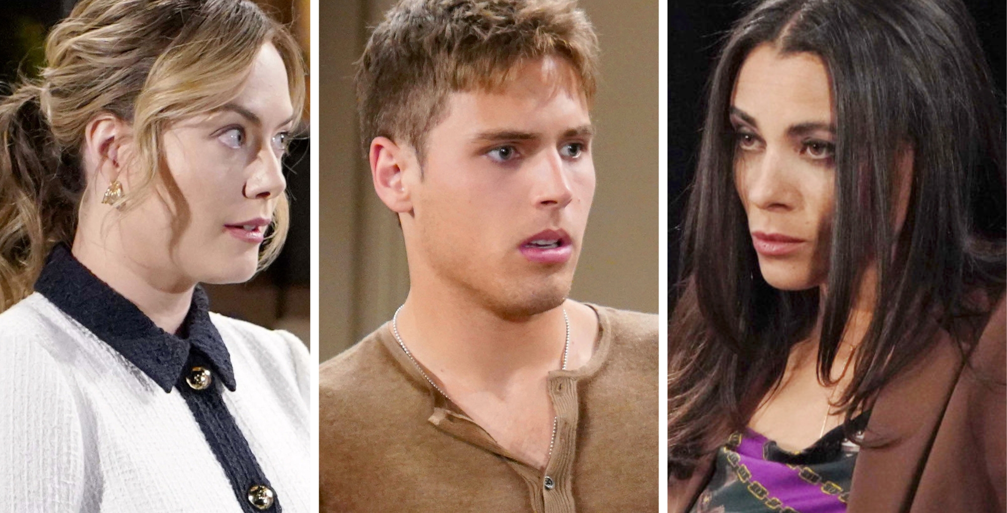 Weekly Bold and the Beautiful spoilers Hope, Will, and Daphne.