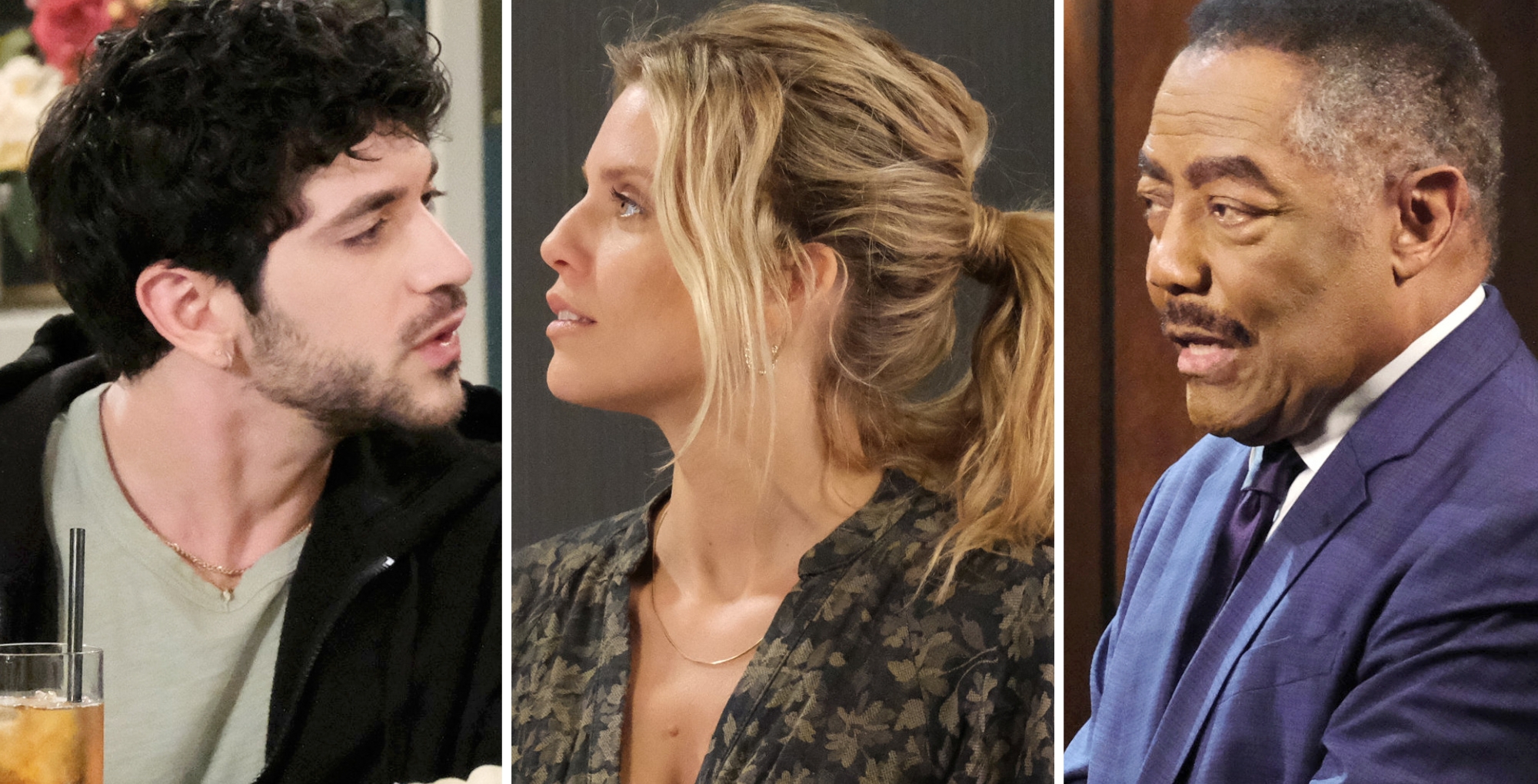 Javi, Cat, and Abe on Days of our Lives