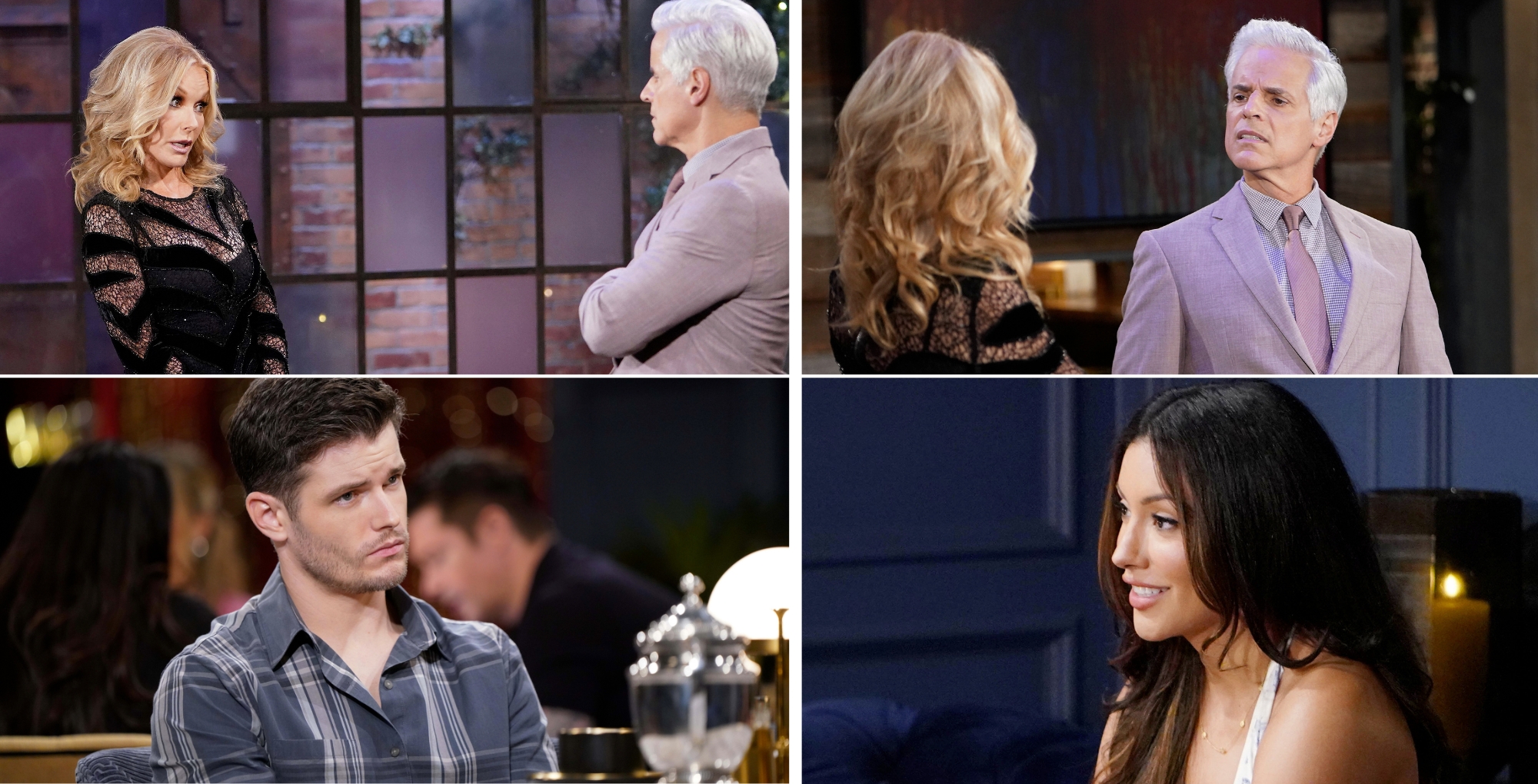 Young and the Restless Spoilers September 24 Lauren, Michael, Kyle, and Audra.