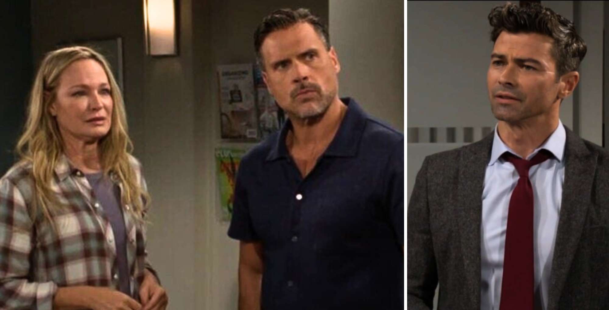 The Rinse Y&R October 17: Nick, Sharon, and Burrows.