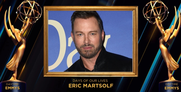 Eric Martsolf is nominated at the 52nd Daytime Emmy Awards. He plays Brady Black on Days of Our Lives.