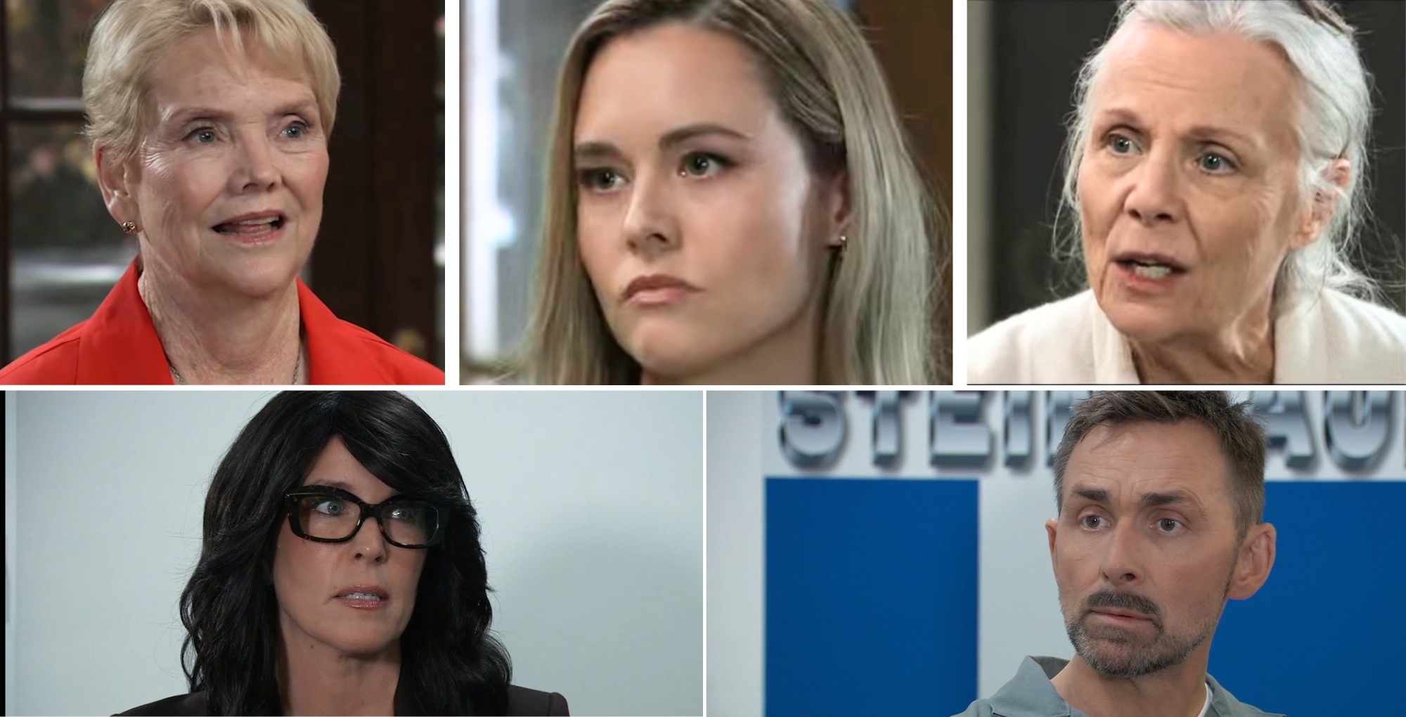 General Hospital's Ronnie, Jacinda, TRacy, Carly, Valentin