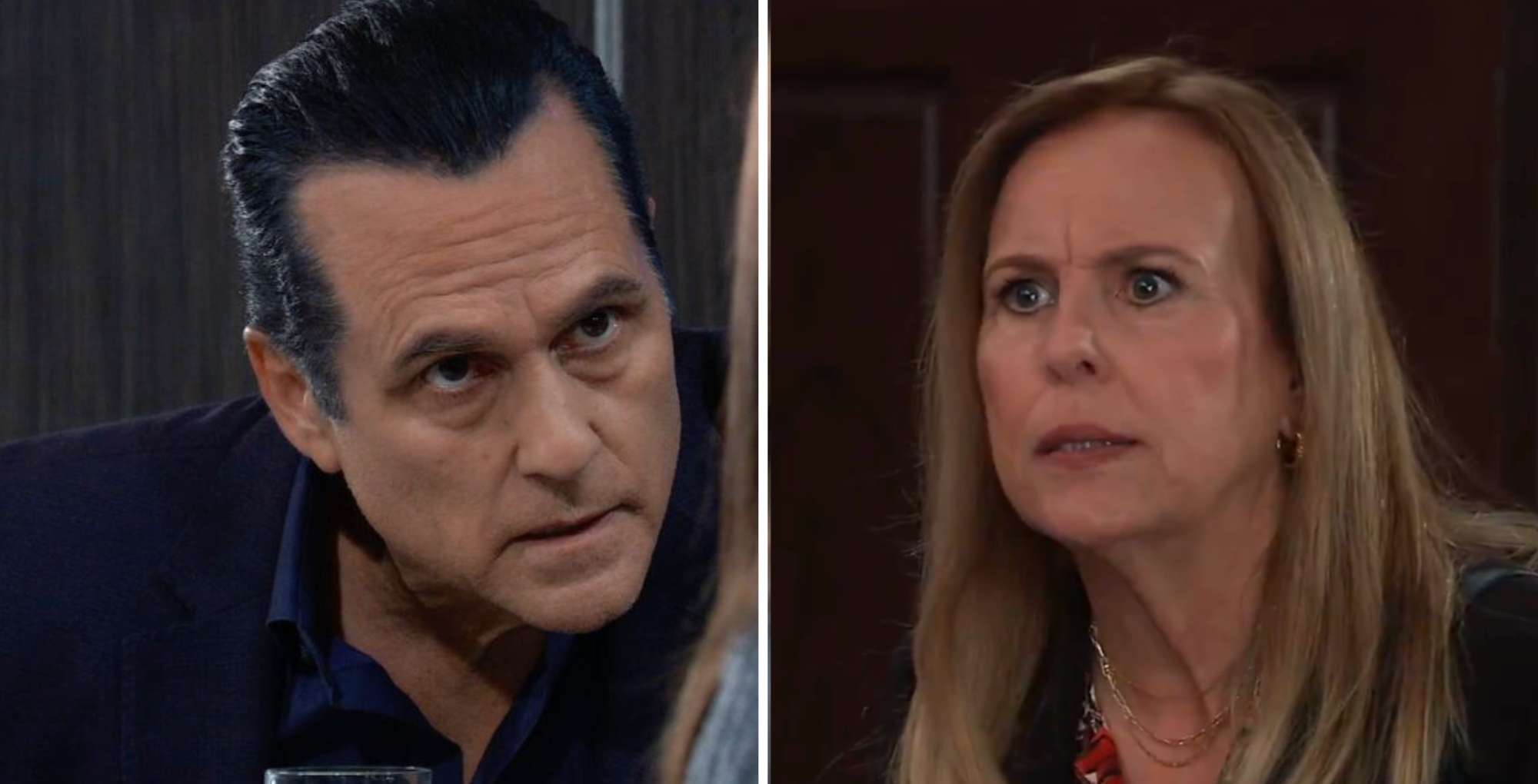 Sonny and Laura on the October 27, 2025 episode of General Hospital