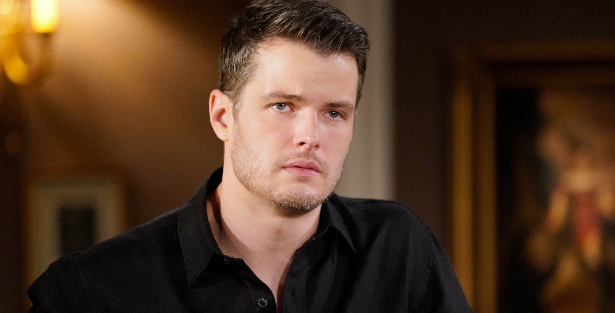 The Young and the Restless character Kyle in the Abbott mansion.