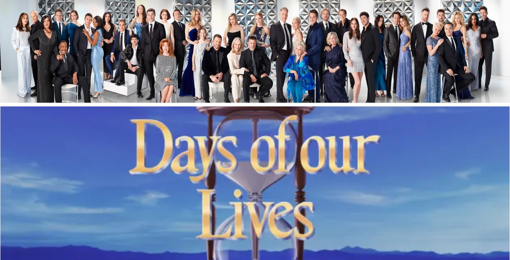 The cast and logo of Days of Our Lives.