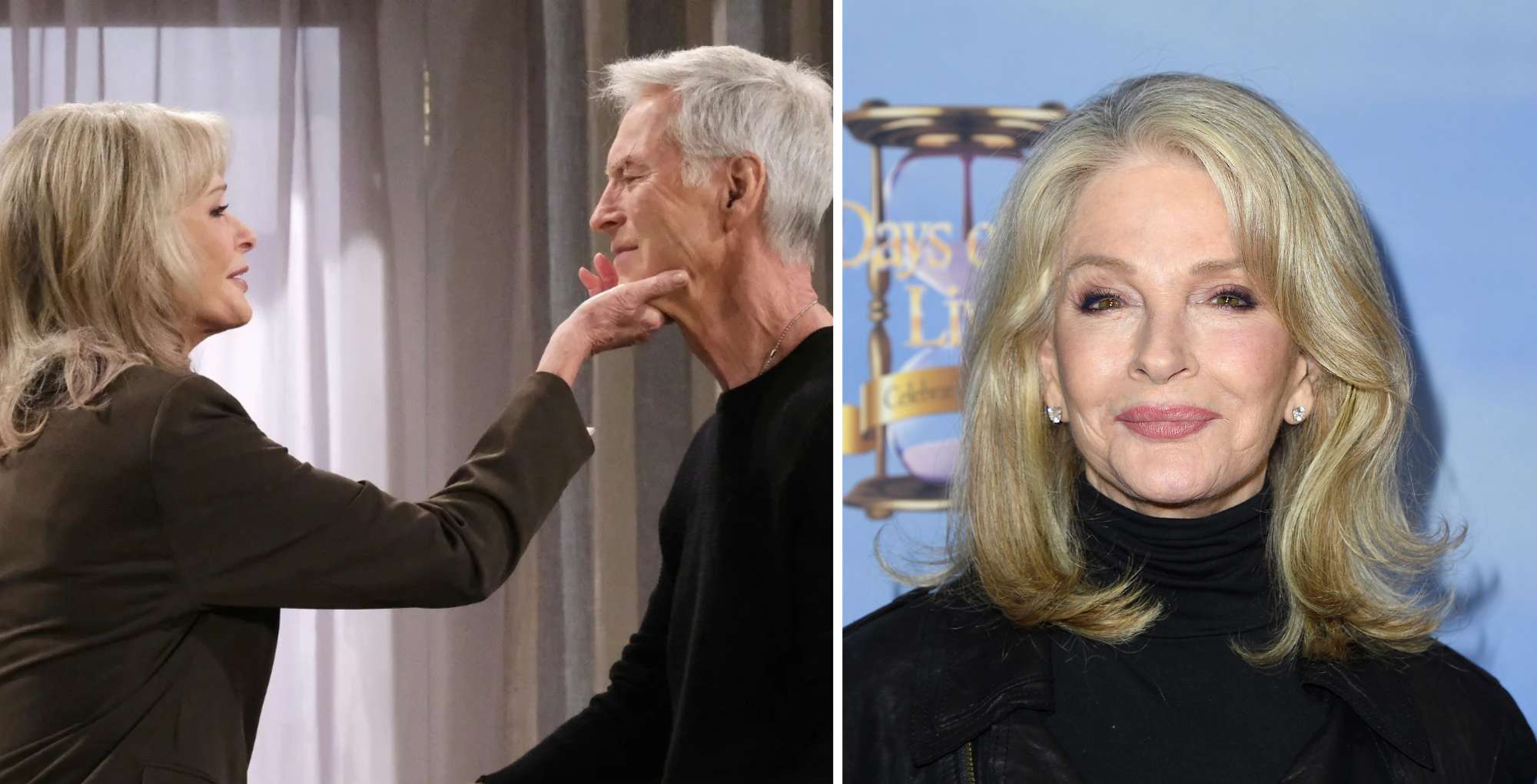 Deidre Hall and John and Marlena on Days of our Lives