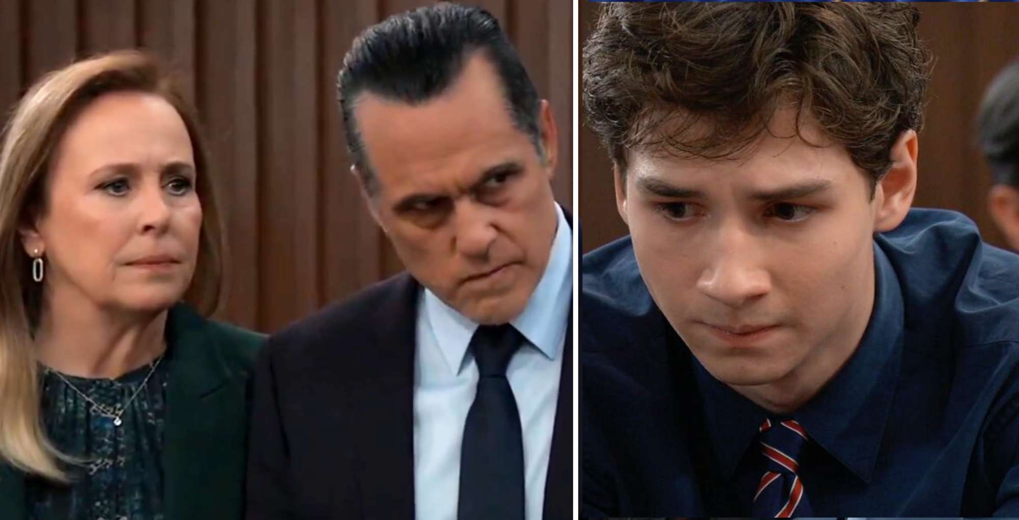 Laura, Sonny, and Rocco on November 14 General Hospital