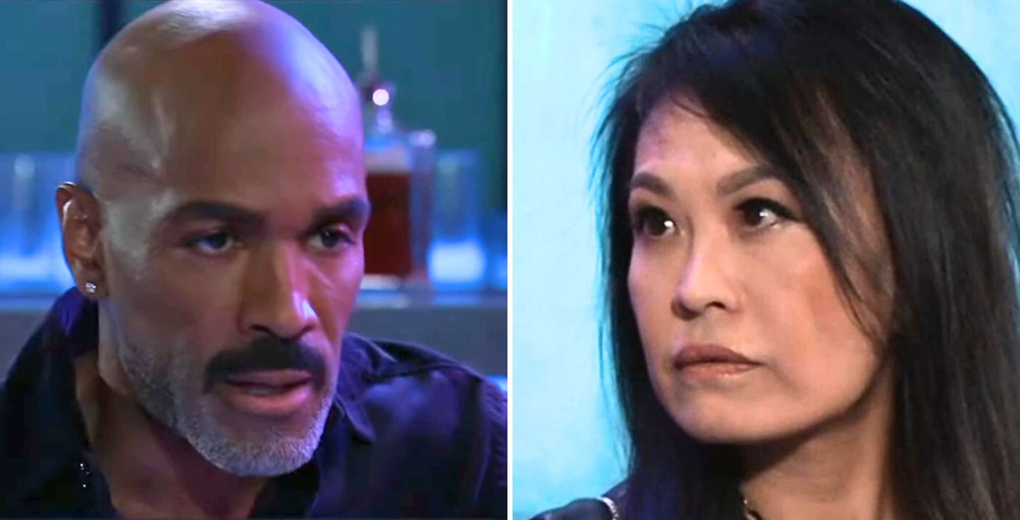 Curtis looks at Selina on General Hospital.