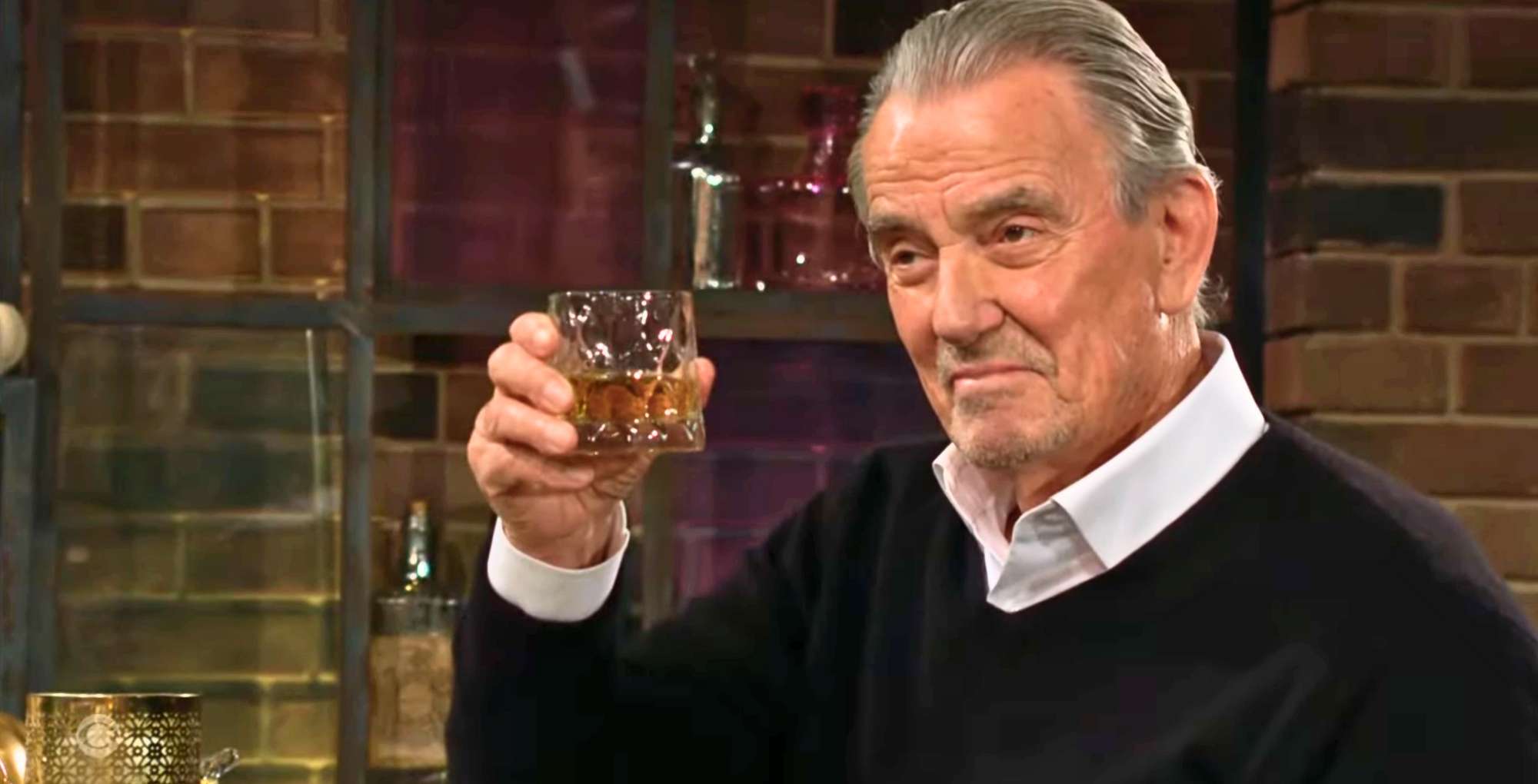 Victor toasting on The Young and the Restless.