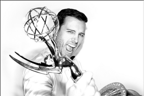 Days of Our Lives vet Eric Martsolf with his Daytime Emmy for Outstanding Supporting Actor