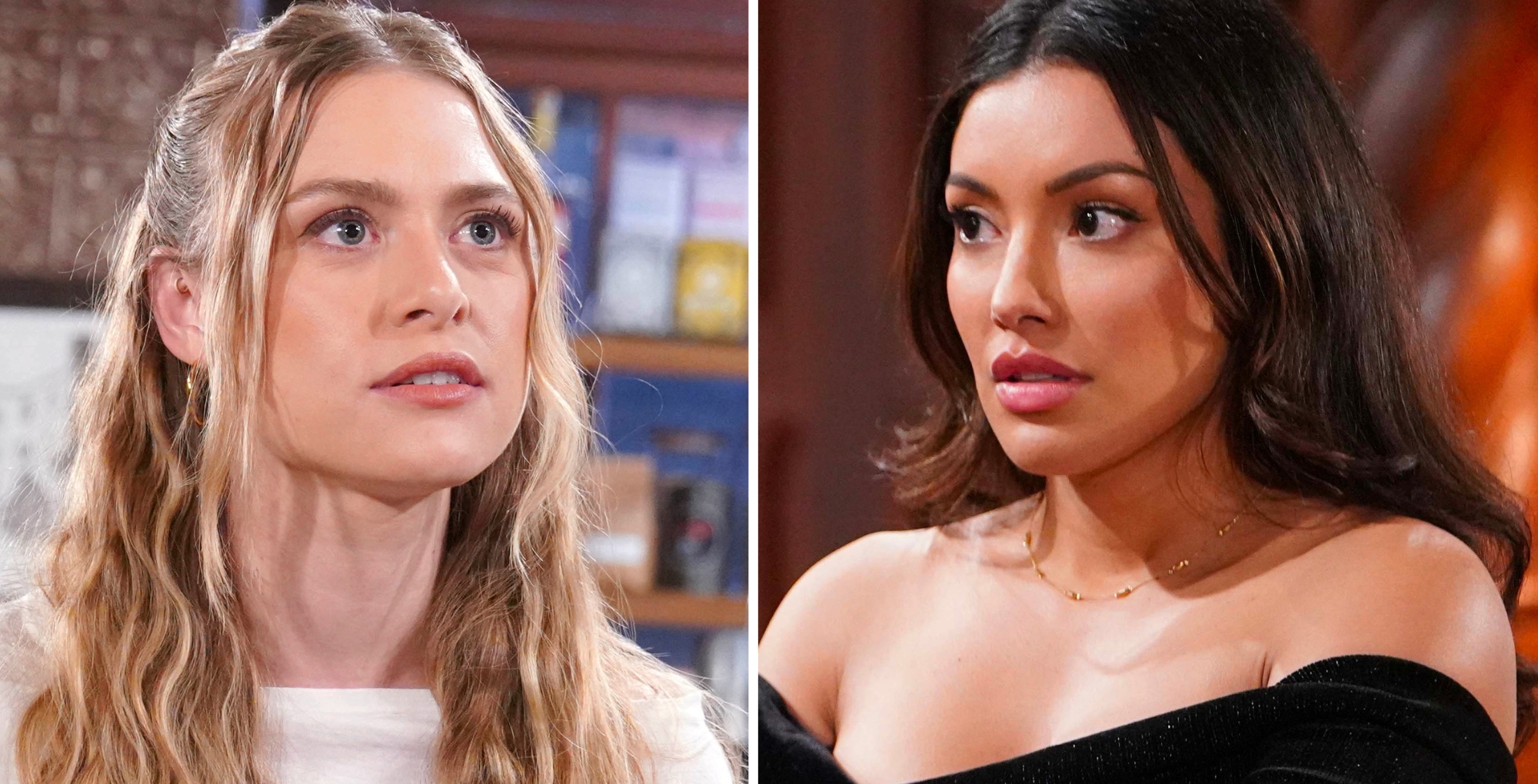 The Young and the Restless characters Claire and Audra.