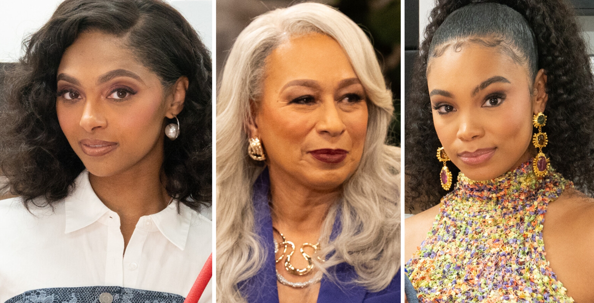 Colby Muhammad as Kat Richardson, Tamara Tunie as Anita Dupree, and RhonniRose Mantilla as Chelsea Hamilton on Beyond the Gates