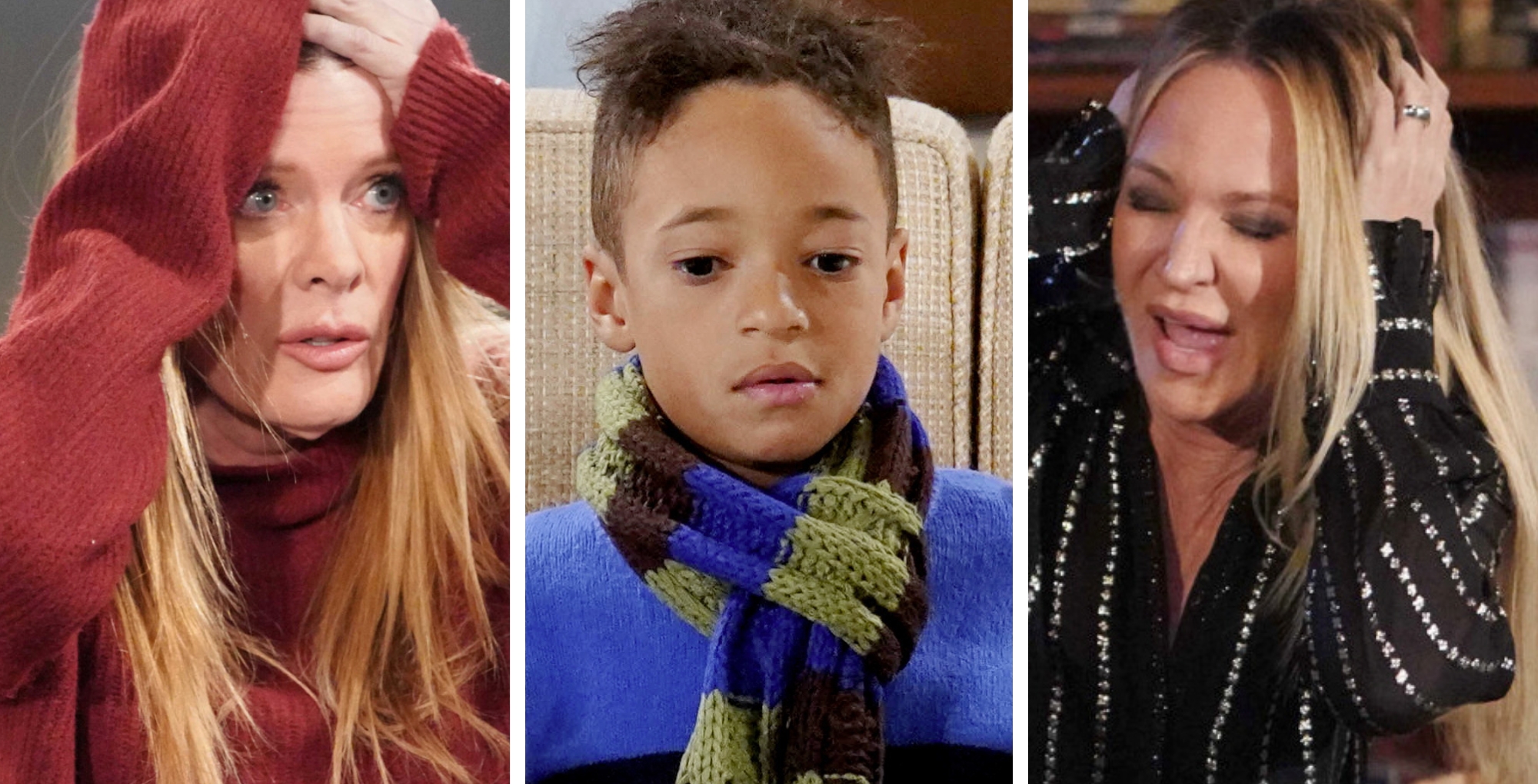 The Young and the Restless' Phyllis, Dominic, and Sharon.