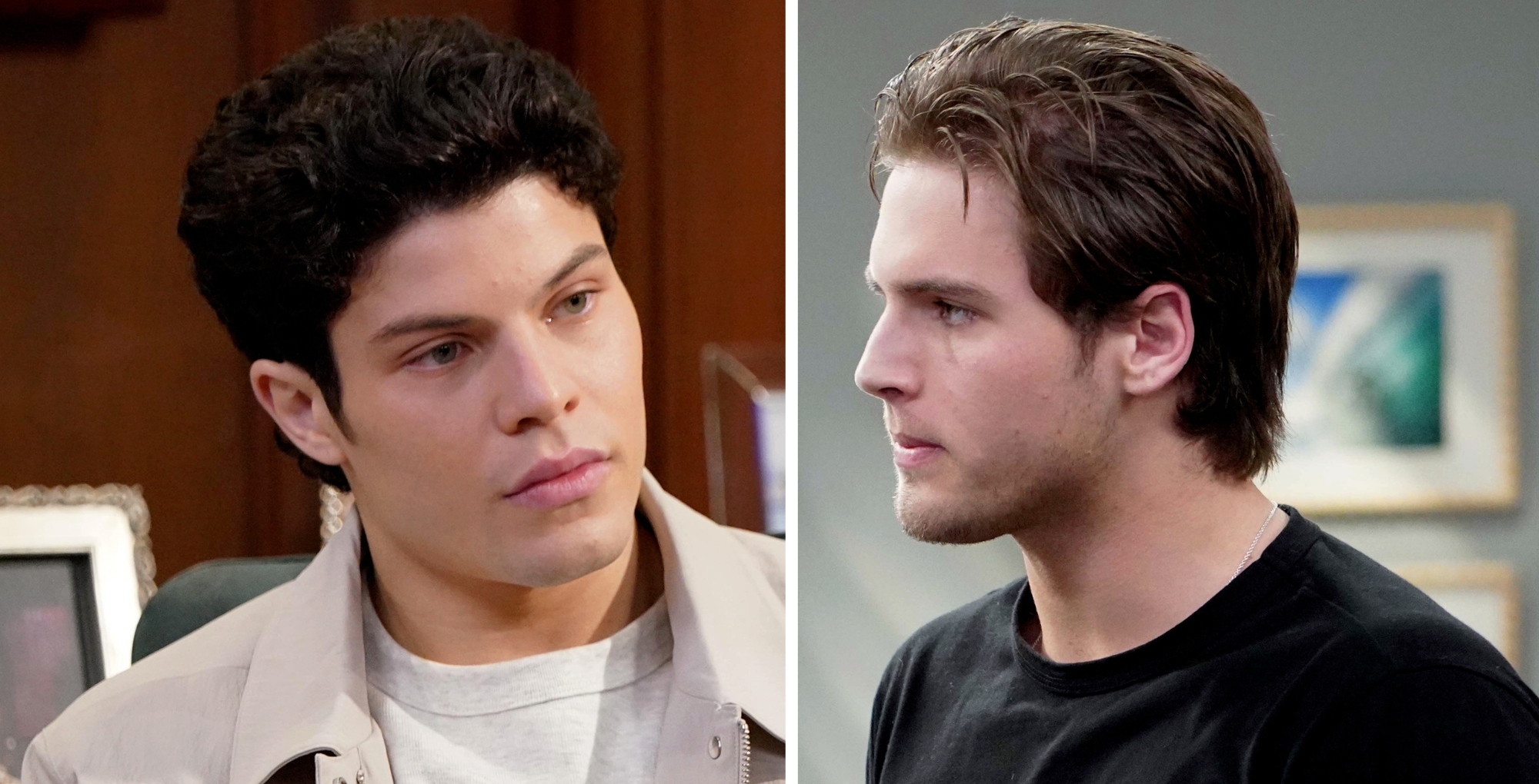 Brayan Nicoletti as RJ Forrester and Crew Morrow as Will Spencer on Bold and the Beautiful