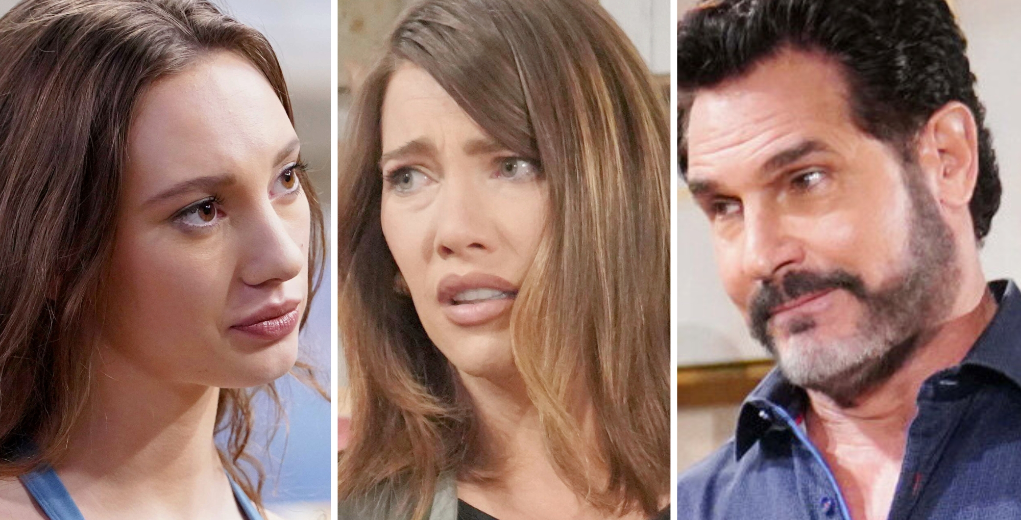 Weekly Bold and the Beautiful Must-Watch Moments March 9-13 Dylan, Steffy, and Bill.