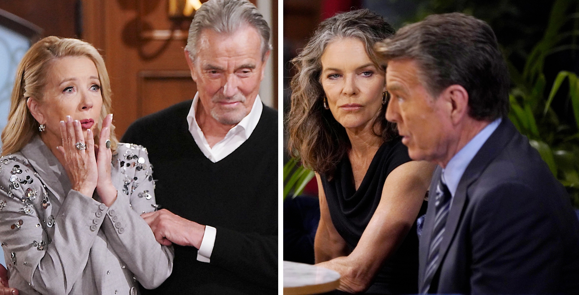 The Young and the Restless' power couples, Victor and Nikki, and Jack and Diane.