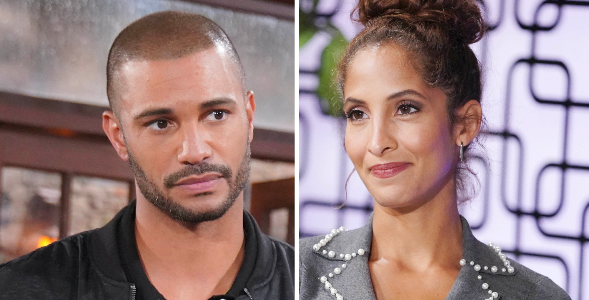 The Young and the Restless' Holden and Christel Khalil as Lily.