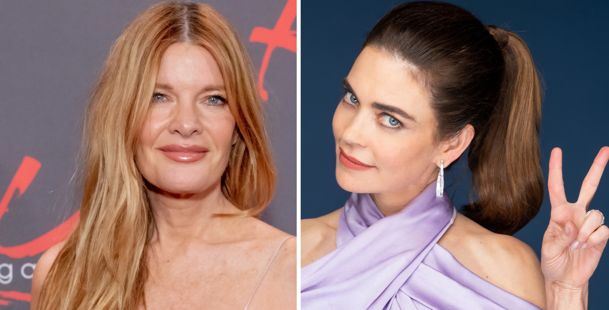 The Young and the Restless' Michelle Stafford and Amelia Heinle.